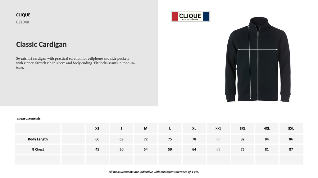 Classic Cardigan Unisex - Blank