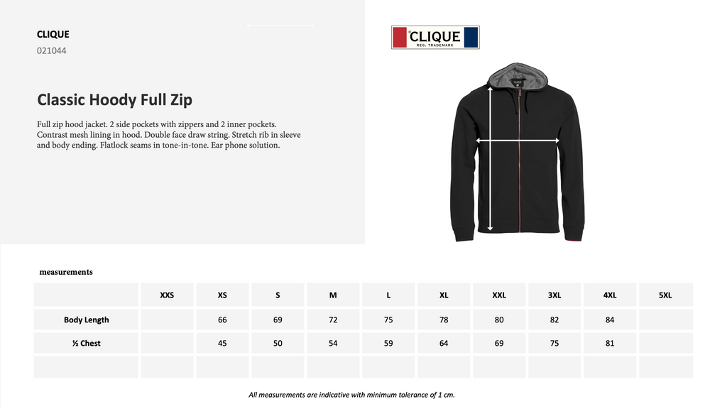 Classic Hettejakke Unisex - Blank