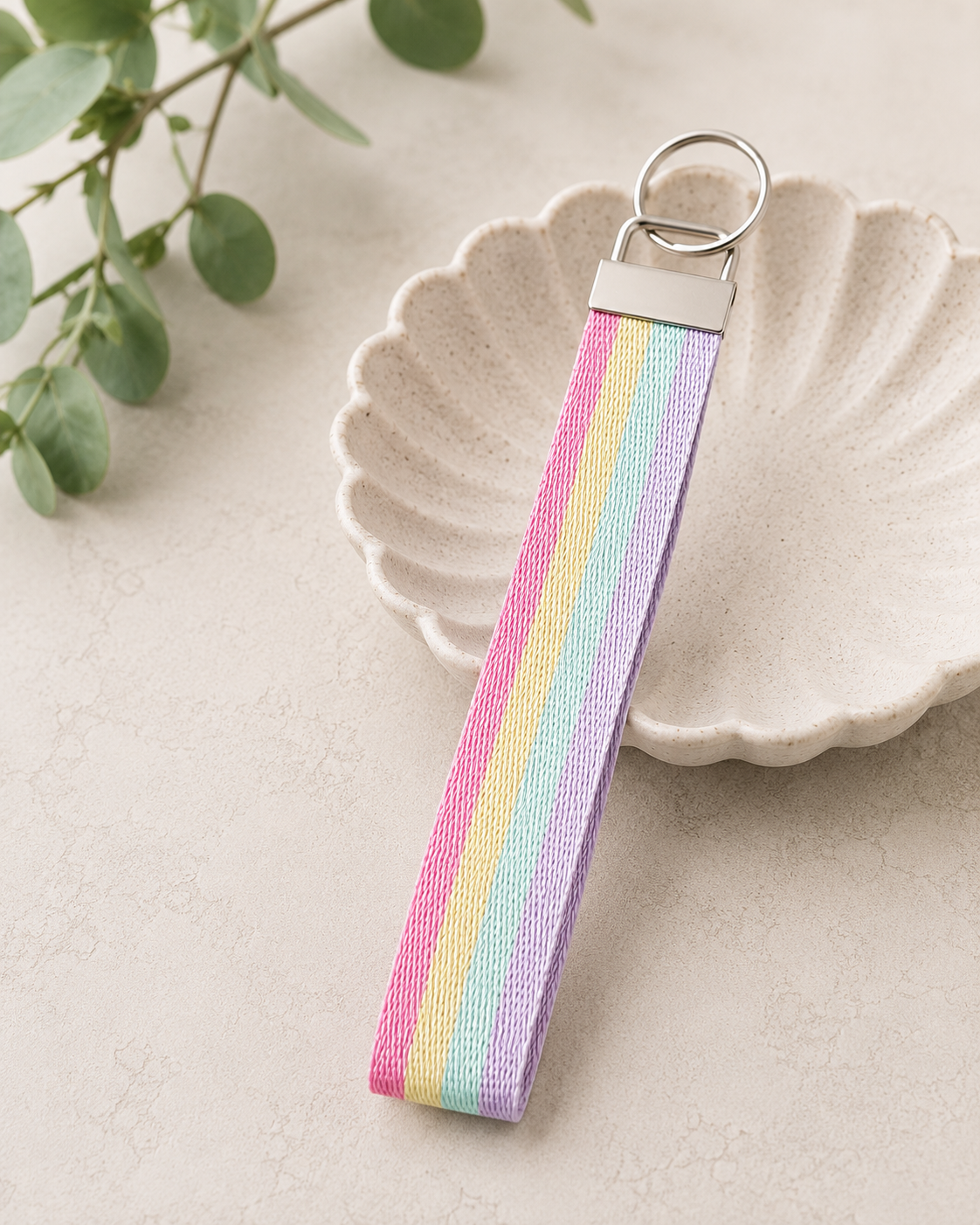 Wristlet smal - Rainbow Pastell
